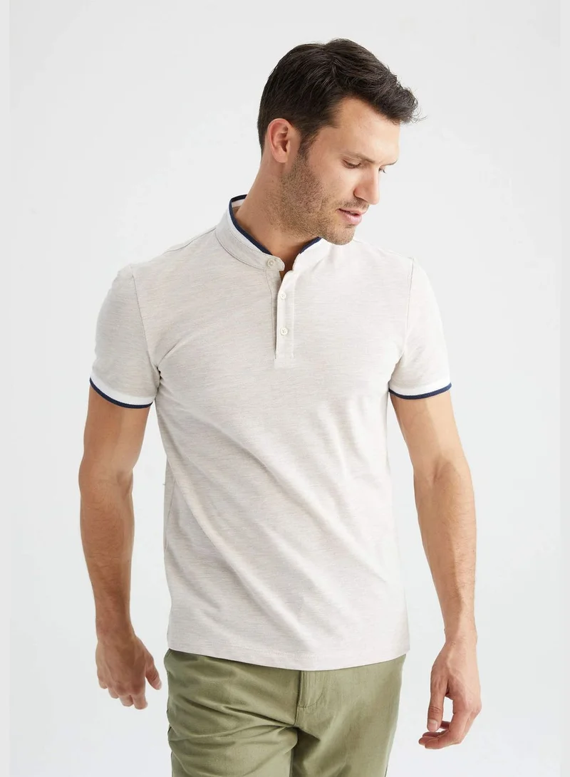 DeFacto Modern Fit Short Sleeve Judge Collar Polo Shirt