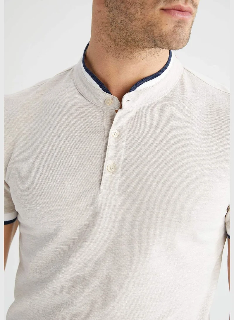 DeFacto Modern Fit Short Sleeve Judge Collar Polo Shirt