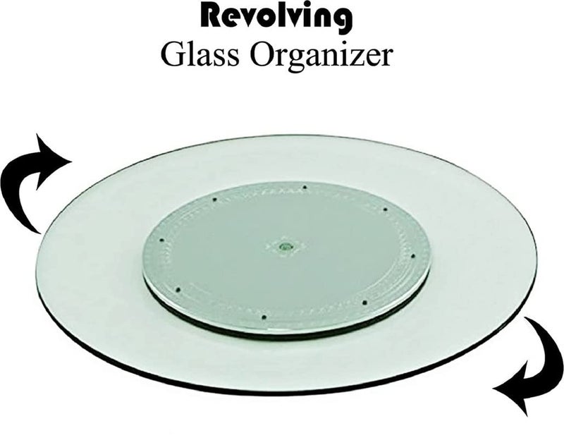 appeasy Revolving Toughened Glass Table Top Lazy Susan for Dining Table Organizer Orignal 24 inch - Image 5
