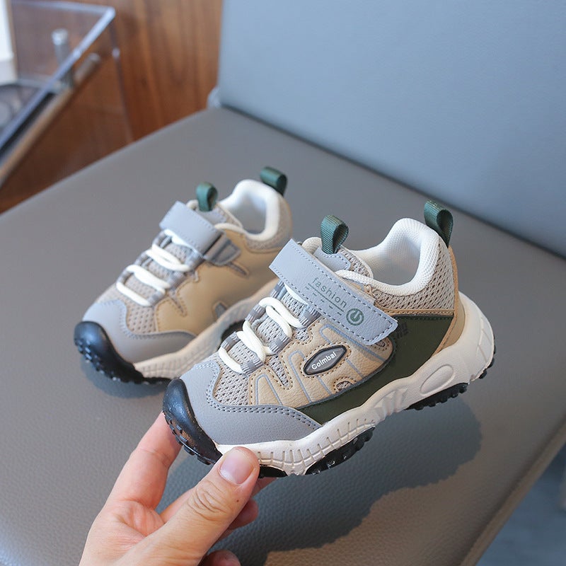Mesh Sneakers Lightweight Flexible Sole Walking Shoes For Kids Indoor And Outdoor Activities - Image 1