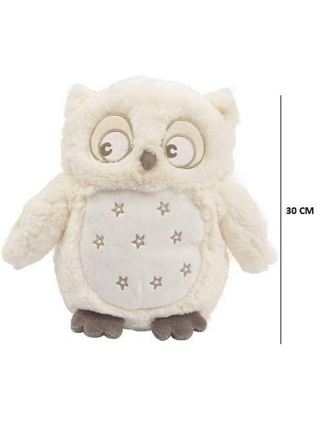 AVSHUB Soft Stuffed Toys For Girls/Kids Spongy Snowy Owl Animal Plush Toy, Huggable Skin Friendly, Soft Toys For Babies Gift In Birthday Home And Car Decoration White (Size 30 Cm)  - Image 5