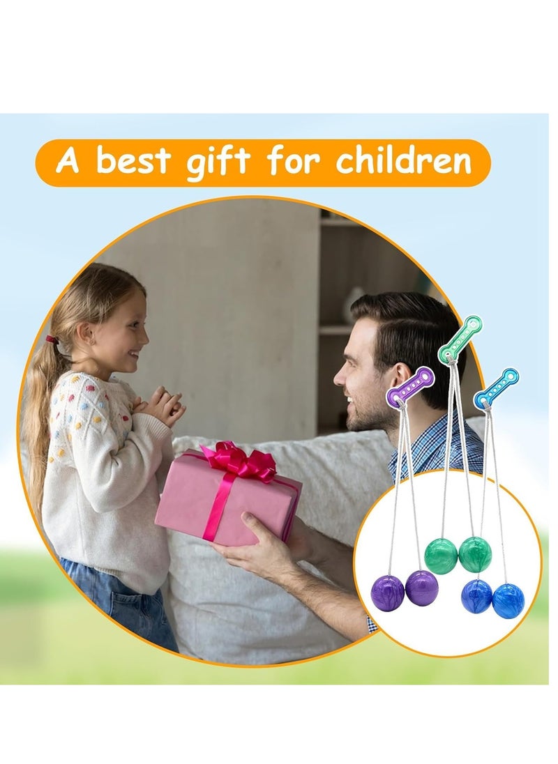 ARGT ARGT 24PCS Clacker Balls on a String | Classic Lato Lato Game | Fun Hand Coordination Toy for Kids & Adults | Bright Colors & Durable Design  - Image 4