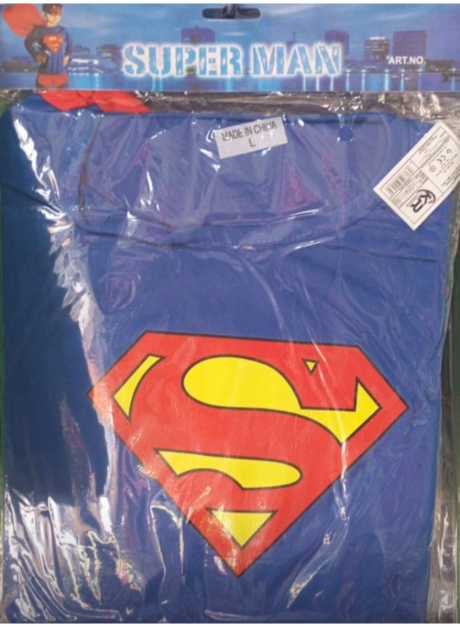 زي ملابس تنكرية للاطفال - سوبر مان - مقاس كبير