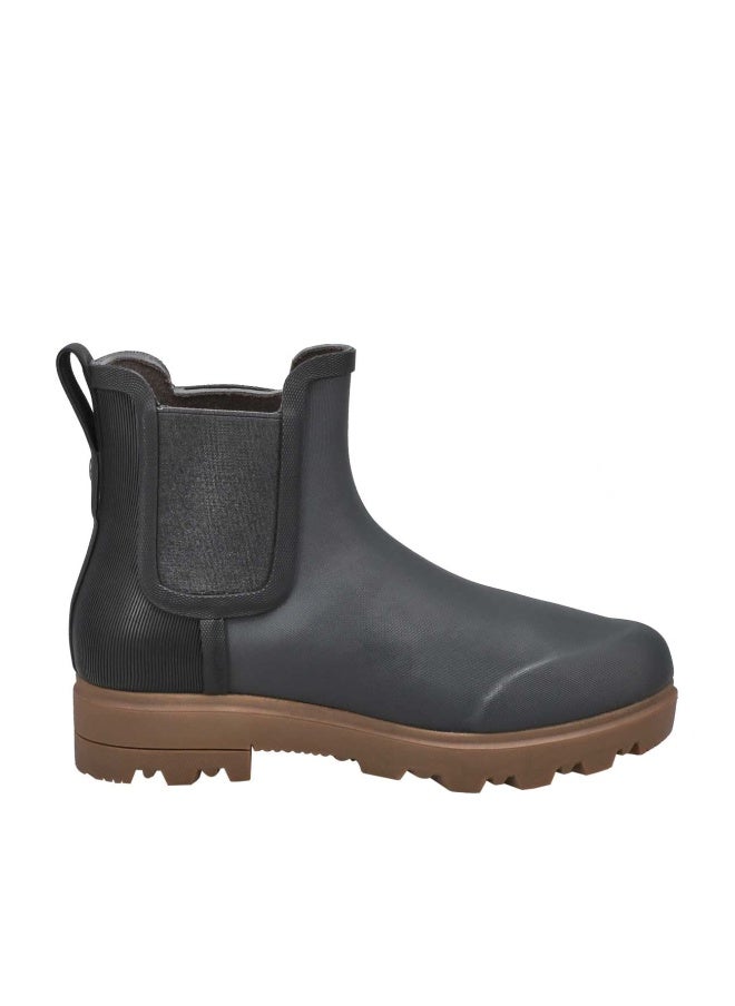 Bogs Women's Holly Chelsea Rain Boot, Dark Gray, 12 - Image 1