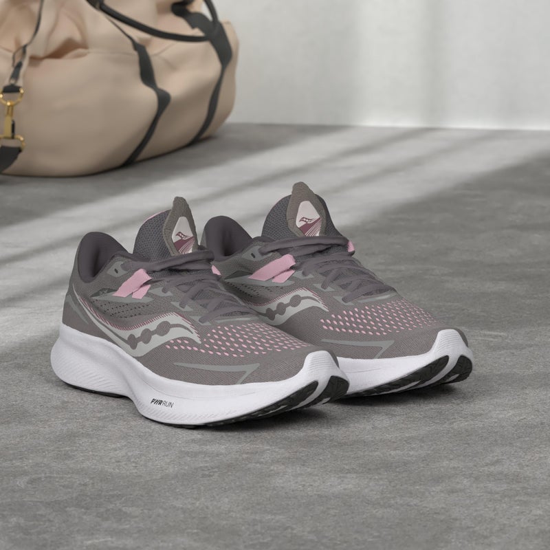 Saucony Women's Ride 15 Running Shoe, Alloy/Quartz, 12 - Image 2