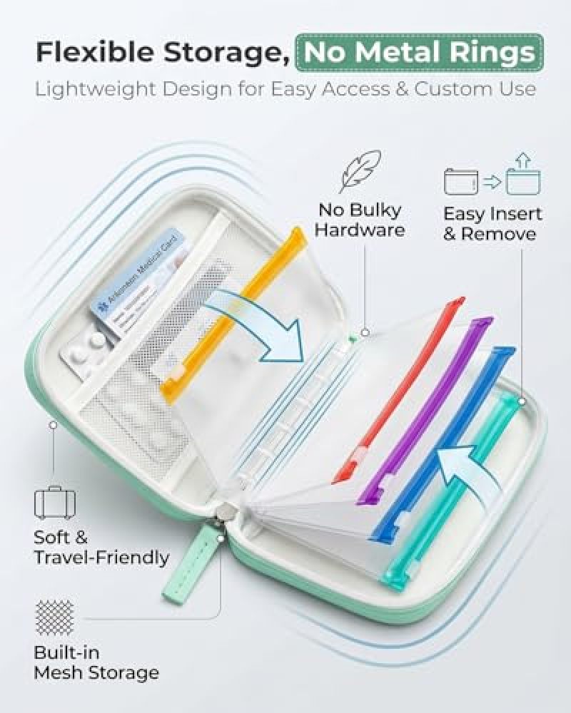 Waterproof Pill Organizer: 14 Color-Coded Pouches, Leakproof Reusable Design - Compact Travel-Friendly Storage for Seniors, Travellers, Active Individuals - Image 5