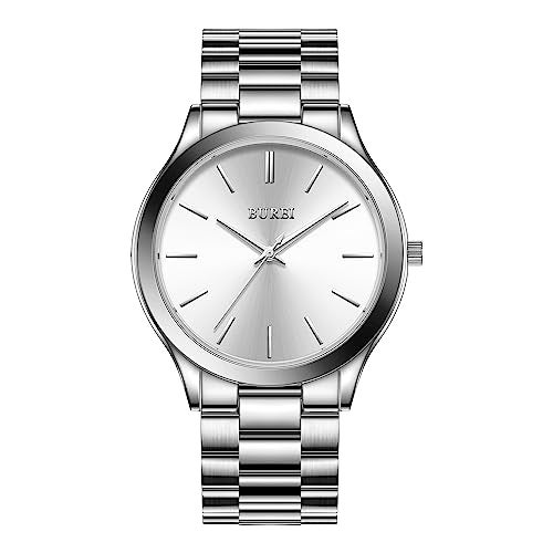 BUREI Men Watches Fashion Analog Stainless Steel Quartz Waterproof Watches for Men - Image 1