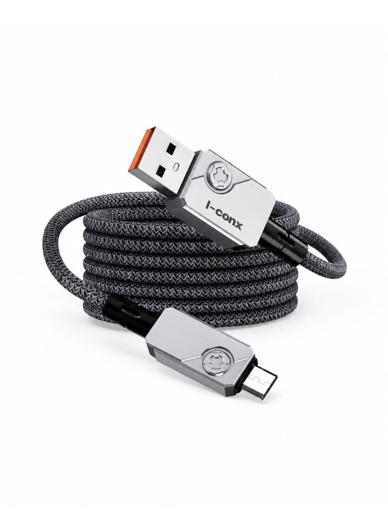 كابل شحن عالي السرعة 6 أمبير. منفذ Micro USB، طراز K38