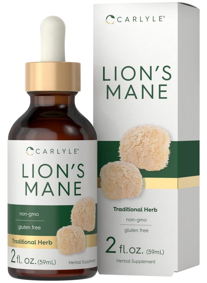 Carlyle مكمل فطر ذيل الأسد من كارلايل | 2 أونصة سائلة | مستخلص سائل | نباتي | خالي من الكائنات المعدلة وراثيًا، خالي من الغلوتين - Image 1