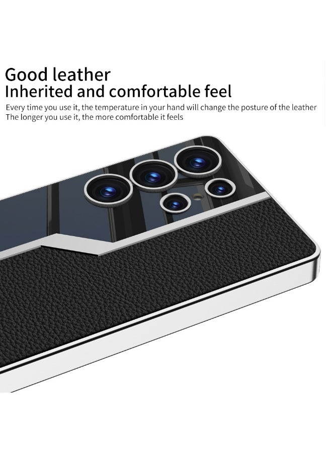 For Samsung Galaxy s25 Ultra Case, TPU Frame  Back Leather Cover Slim Silicone Funda para S 25 Ultra, 6.86 '' 5G 2025 Shockproof Best S25Ultra Phone Cases - Image 4