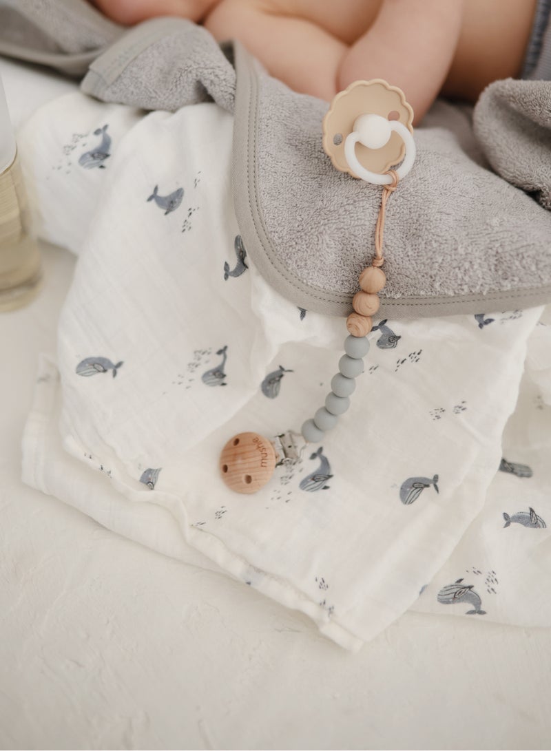 موشي مشبك لهاية الأطفال من موشي إيفا، سحابي - Image 3