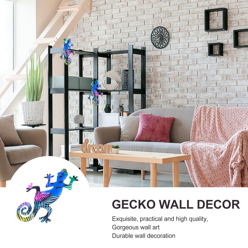 🏠 زينة حائط على شكل وزغة من الحديد للمنزل والمكتب والحديقة - Image 5