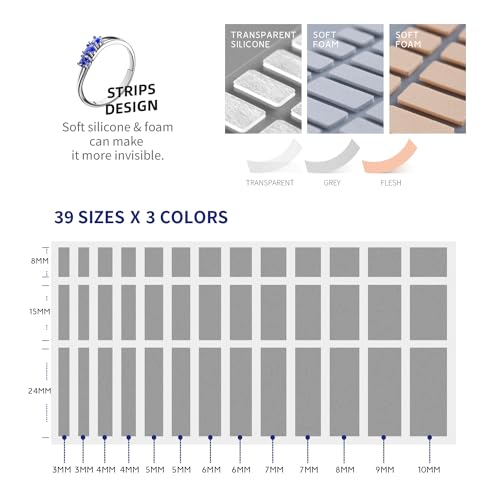 ELETIUO 127-Pack Ring Size Adjuster for Loose Rings – 31 Sizes & 3 Styles, Invisible Ring Reducer, Jewelry Guard, Ring Resizer, Universal Fit for Men & Women – Adjusts Almost Any Ring - Image 3