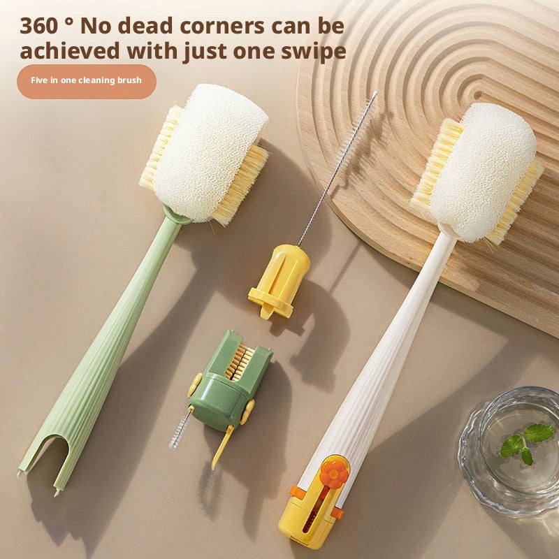5-in-1 Multi-functional Bottle Brush Cleaning Set - Image 1