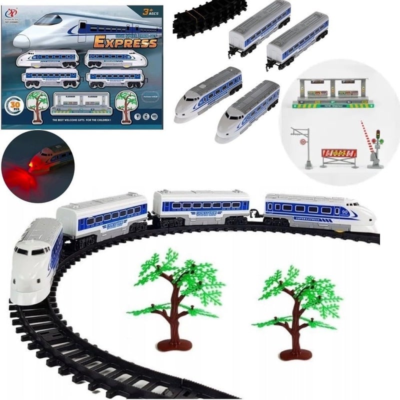 Electric Express Train with Light & Music 30 Pieces - JHX6693 - Image 5