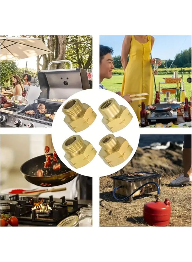 4pcs Brass Gas Cylinder Adapters European Style 2 Easy to Install - Image 5