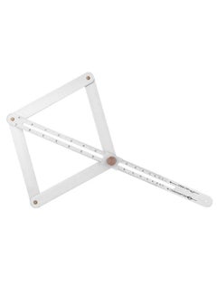 yongsheng Goniometer Ruler, Multifunctional Angle Protractor Diagonal Ceiling Profiler 4‑Fold Corner Angle Finder Protractor Diagonal  - Image 1