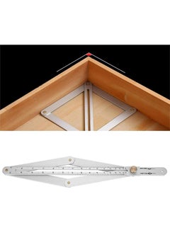 yongsheng Goniometer Ruler, Multifunctional Angle Protractor Diagonal Ceiling Profiler 4‑Fold Corner Angle Finder Protractor Diagonal  - Image 4
