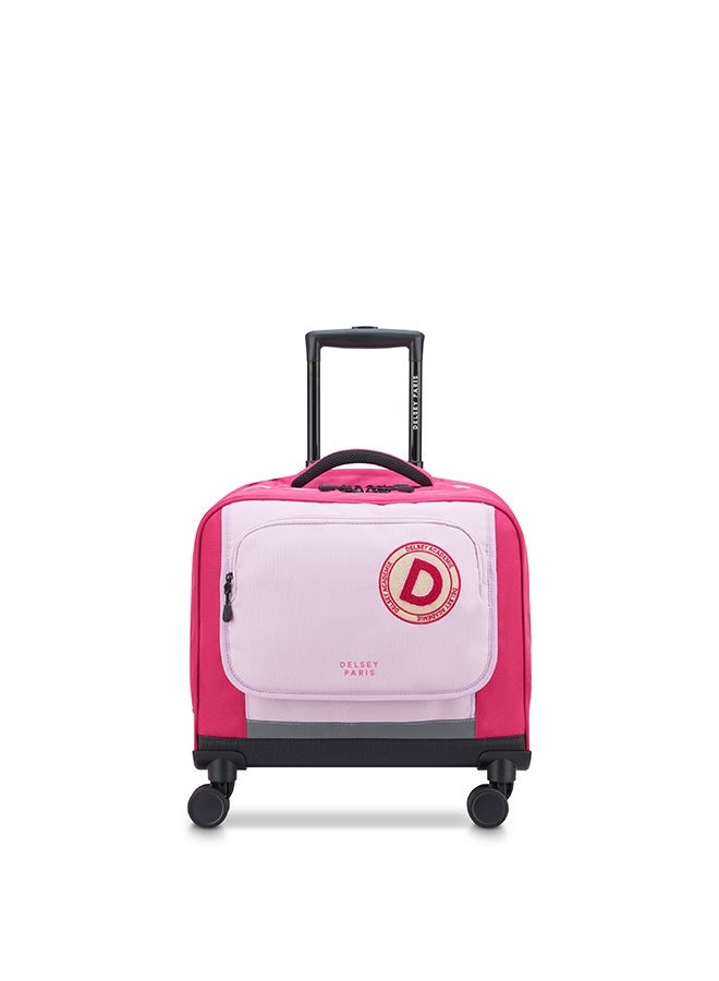 DELSEY Paris Back To School 2025 4-Wheel Hard Shell Shoulder Bag Trolley – Pink - Image 1