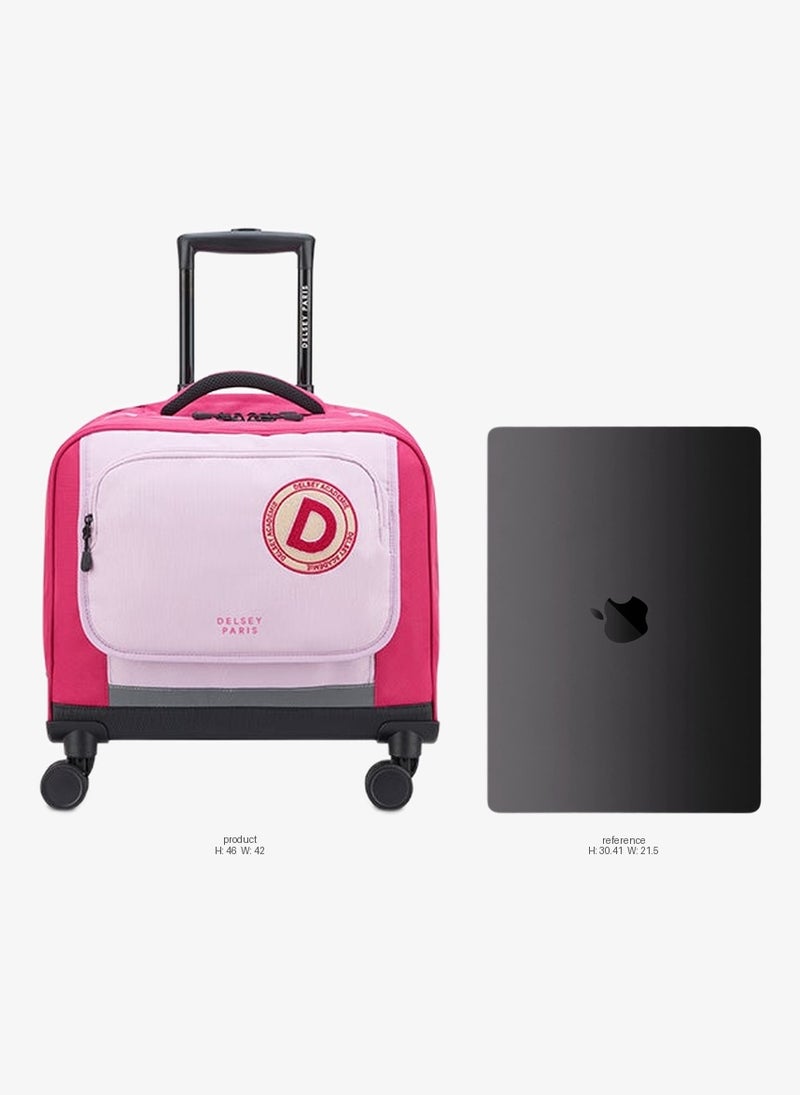 DELSEY Paris Back To School 2025 4-Wheel Hard Shell Shoulder Bag Trolley – Pink - Image 2