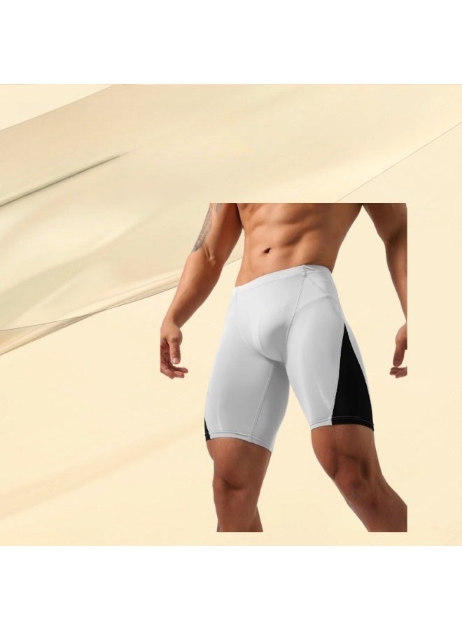 ارتداء السراويل الرياضية المتناقضة المقاومة للساقين ، التجفيف السريع ، التنفس ، ارتداء اللياقة البدنية المقاومة للساقين ، اليوغا ، تدريب الجري ، السراويل المتناقضة للرجال - Image 2