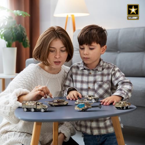 Lollipop US Army DieCast Vehicle Set 6 Military Vehicles for Toddlers Kids Army Trucks Jeeps Recon Force Toys for Boys Age 47 Officially Licensed Army Action Set for Adventures - Image 5