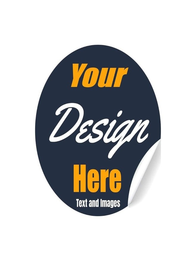 VulgrCo Custom Stickers, Image or Text- Vinyl Custom Labels Stickers Personalized - Waterproof, Dishwasher Safe, Fade Resistant, UV Protected Business Labels - Image 1