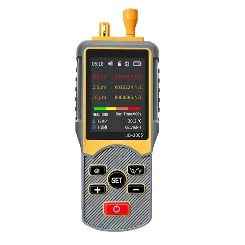 Air Quality Monitor, 5-Channel Handheld Dust Particle Counter 0.3um/2.5um/10um Support PM2.5/PM10 Density Detection,for Home Cars - Image 5