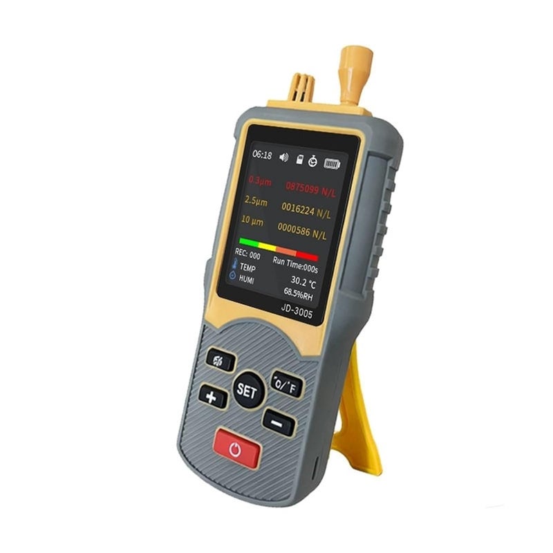 Air Quality Monitor, 5-Channel Handheld Dust Particle Counter 0.3um/2.5um/10um Support PM2.5/PM10 Density Detection,for Home Cars - Image 1