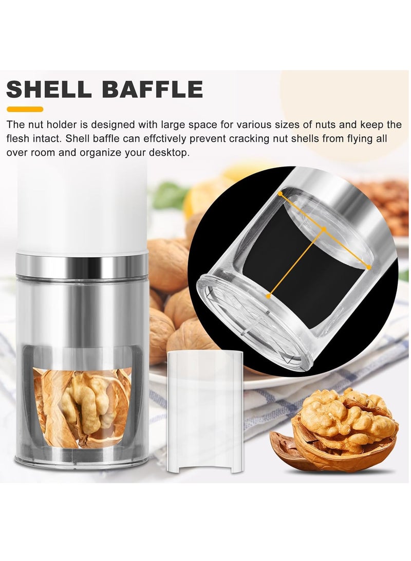 Excefore Electric Nut Cracker Machine Portable Pecan Walnut Cracker Sheller Nut Opener Tool for Walnuts Pecans Hazelnuts Almonds Brazil Nuts - Image 2