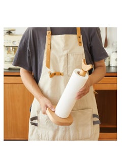 SYOSI Wooden Paper Towel Holder, Cute Bird Design Kitchen Roll Stand, Kawaii Countertop Organizer and Dispenser, Home Decor for Table and Kitchen, 33.5 cm  - Image 5