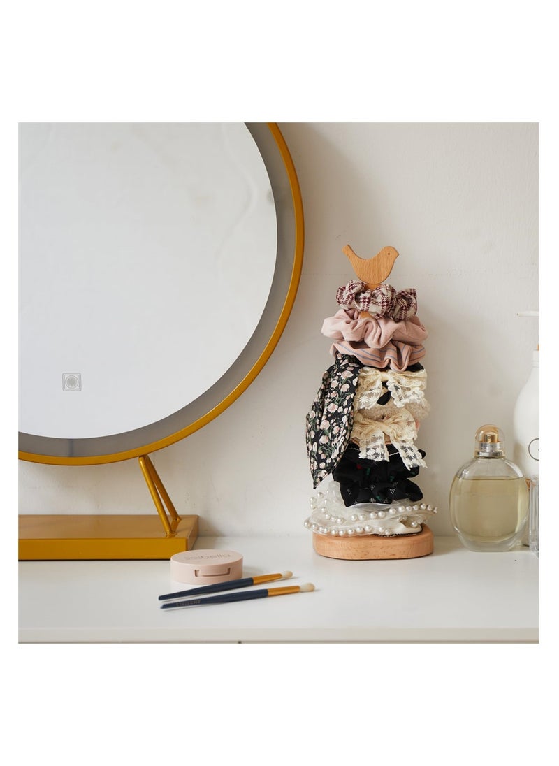 SYOSI - Wooden Paper Towel Holder, Cute Bird Design Kitchen Roll Stand, Kawaii Countertop Organizer and Dispenser, Home Decor for Table and Kitchen, 33.5 cm - Image 1