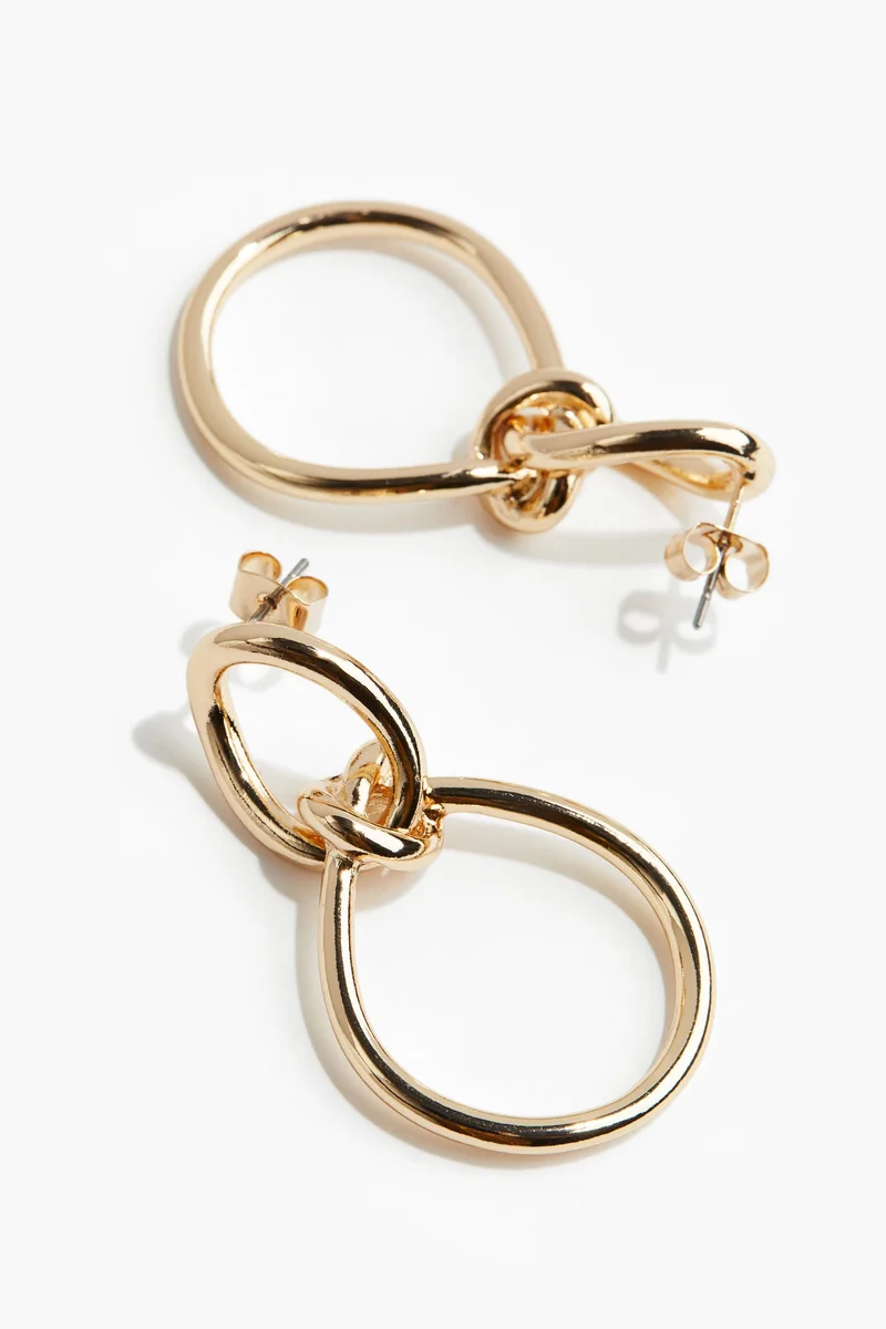 اتش اند ام Knot-detail earrings