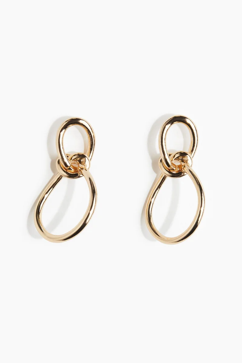 اتش اند ام Knot-detail earrings