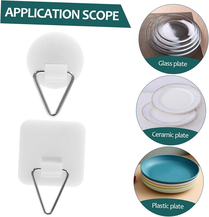 Stobok 60 Pcs Self Adhesive Wall Hooks White For Towels Home Organization Easy Installation - Image 4