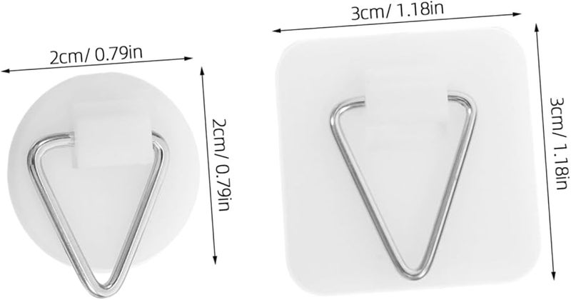 Stobok 60 Pcs Self Adhesive Wall Hooks White For Towels Home Organization Easy Installation - Image 3