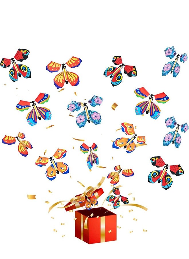 Excefore Magic Fairy Flying Butterfly Toy for Surprise Gift or Party Playing Outdoor Playing (15 Pcs)  - Image 1