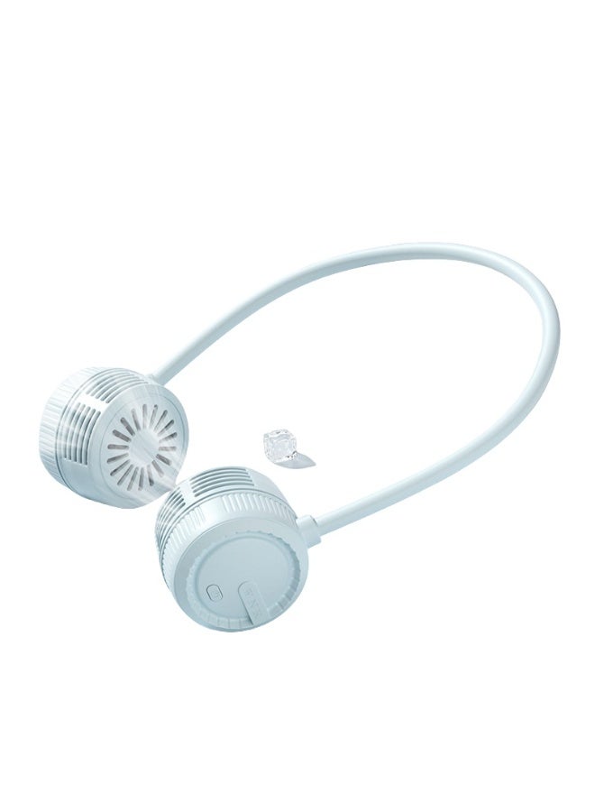 Nariele New USB Portable Folding Neck Hanging Fan