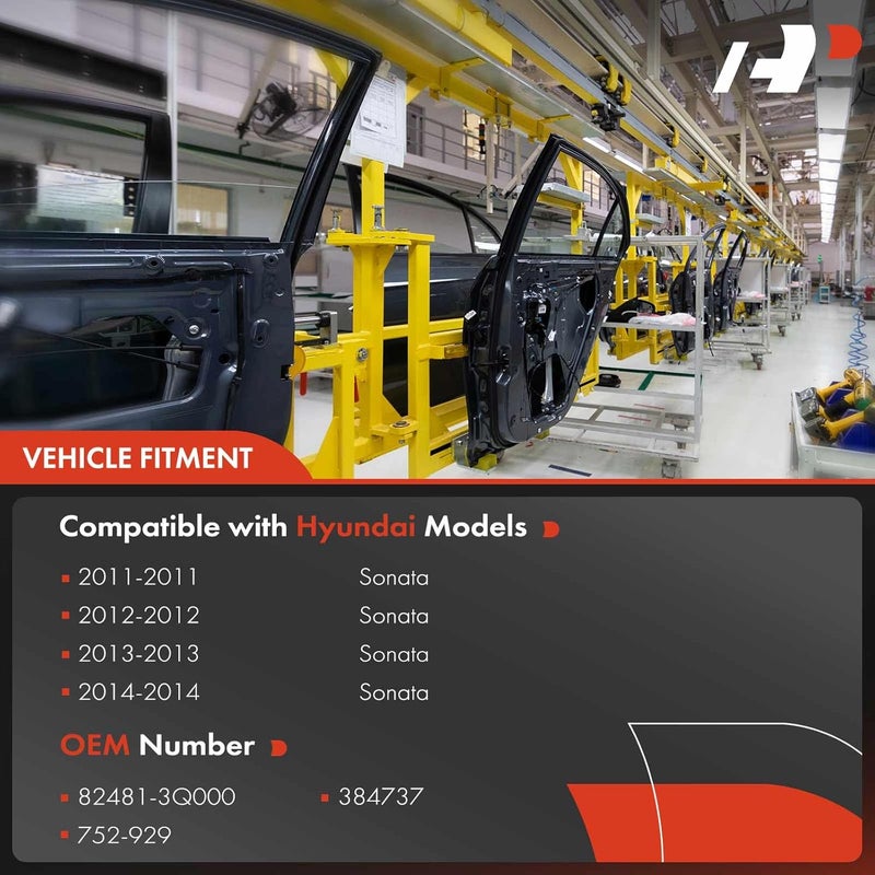 A-Premium Electric Power Window Regulator Without Motor for Hyundai Sonata 2011-2014 Front Passenger Side - Image 3