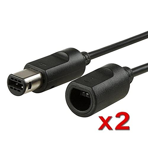 KMD 2x 6FT Controller Extension Cable For Wii GameCube GCN - Image 2