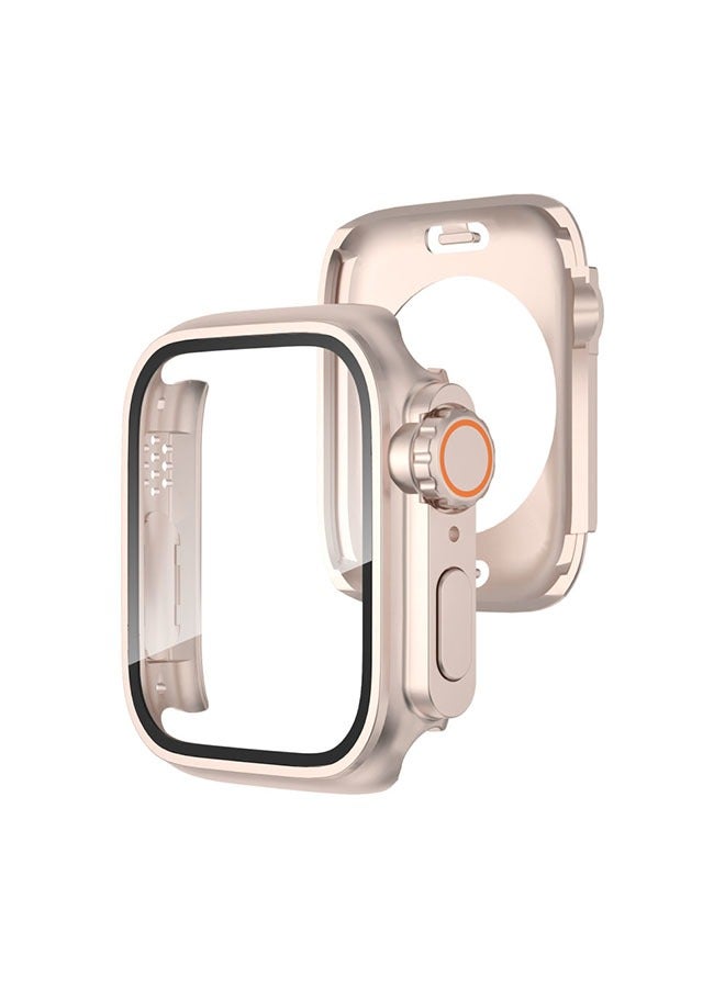 حافظة واقية مع واقي شاشة لسلسلة ساعات Apple 9/8/7/Ultra، حزمة كاملة 360 درجة حافظة مقاومة للماء للغاية، طبقة زجاجية مقواة مدمجة عالية الحساسية وقابلة للشحن اللاسلكي (45 مم) - Image 5