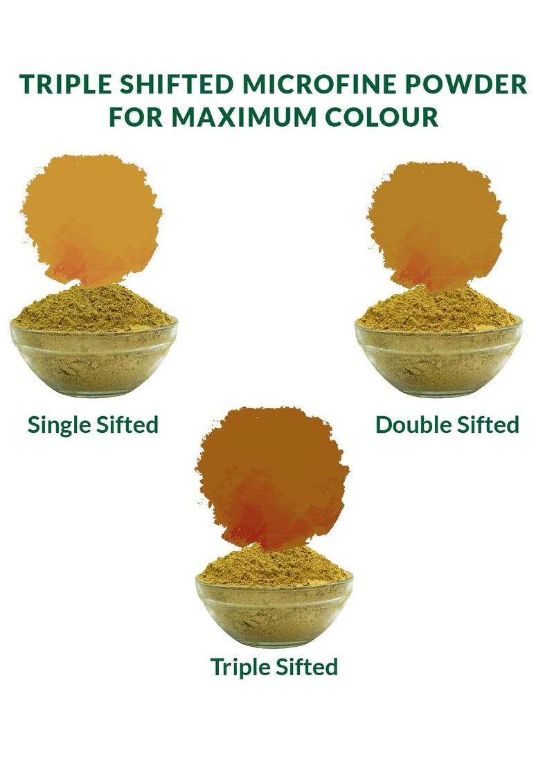 Indus Valley Indus Valley Bio Organic Combo Herbal Henna Powder for Hair pack of 2  - Image 5