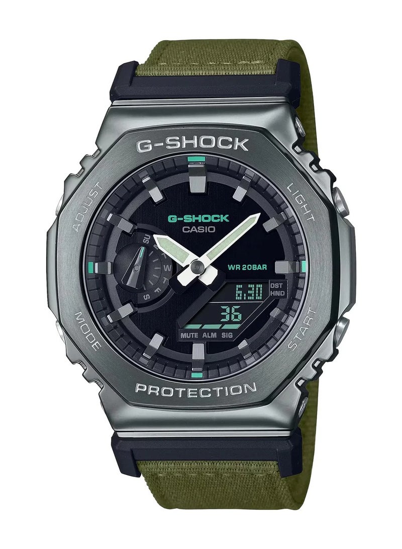 Casio G-Shock Men's Analog Digital Nylon Strap Quartz Watch GM-2100CB-3ADR - Image 1