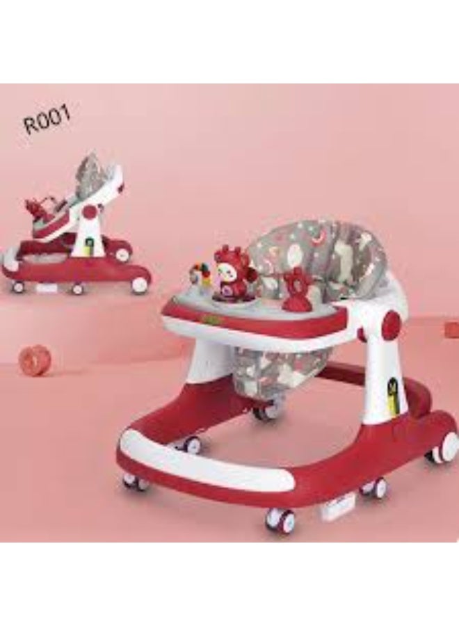 Baybee  2 in 1 Baby Walker With 3 Adjustable Height & Musical Push Handle for Kids - Image 2