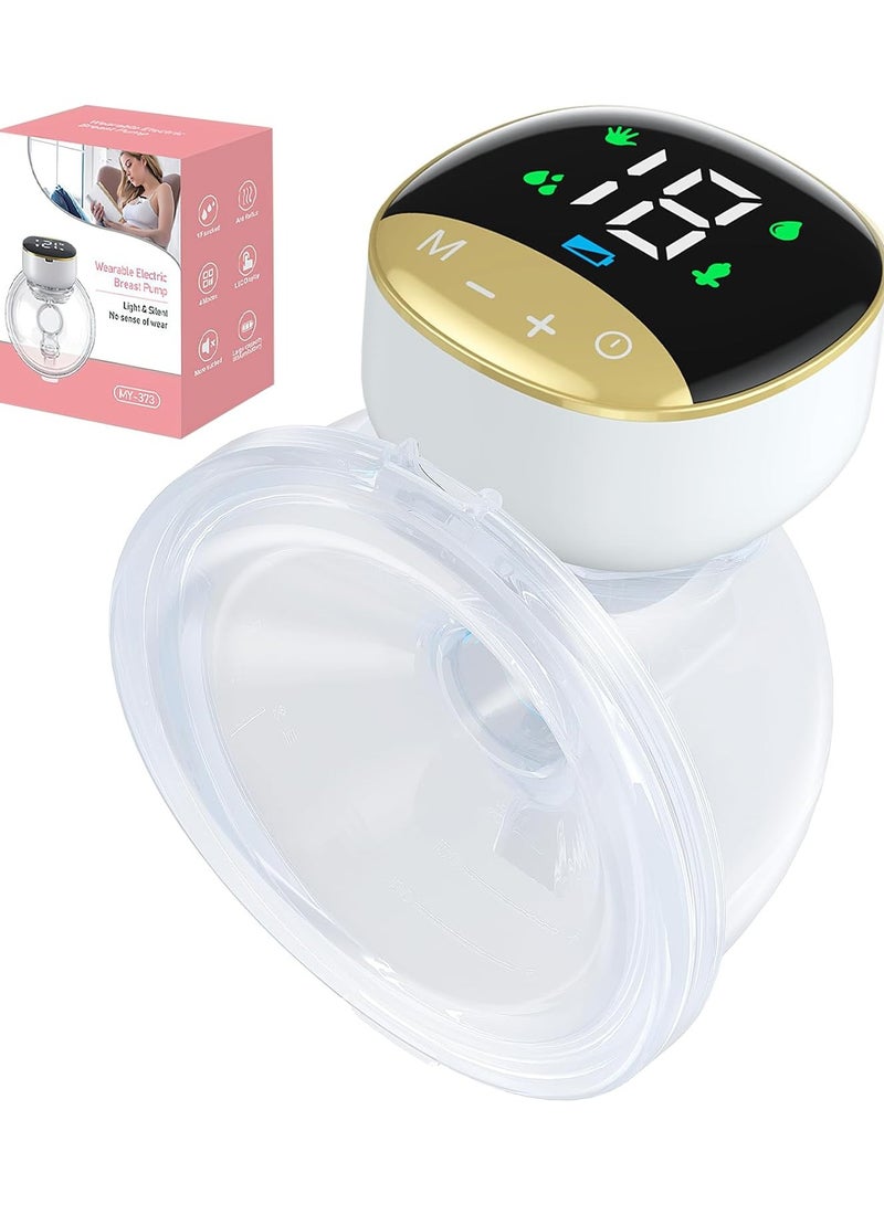 DubaiGallery مضخة ثدي كهربائية قابلة للارتداء بدون استخدام اليدين مضخة ثدي أوتوماتيكية مع 4 أوضاع و 12 مستوى مضخة رضاعة مقاومة للتسرب وذات ضوضاء منخفضة شاشة LED قابلة لإعادة الشحن عبر USB للأم - Image 2
