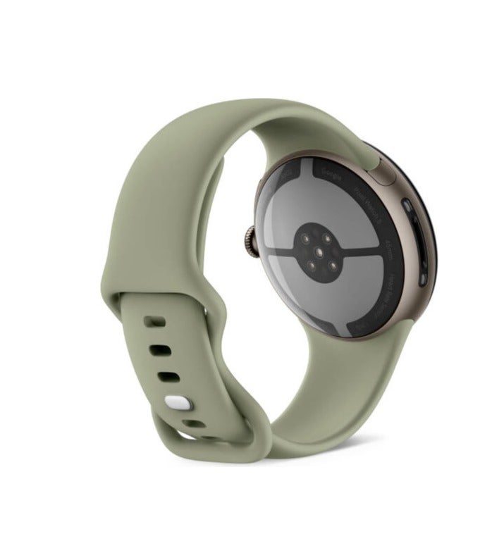 Google Pixel Watch 5 Smartwatch 45mm – Actua 360 Domed Display, Snapdragon W5 Gen 2, Advanced Health Sensors, Bluetooth 6.0, Wi-Fi & LTE, Satin Pyrite Aluminum Case with Olive Active Band Olive - Image 4