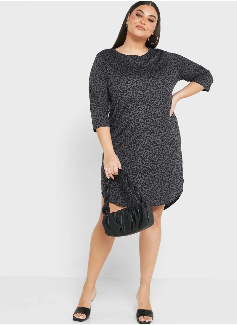 Only Carmakoma Printed Knitted Dress