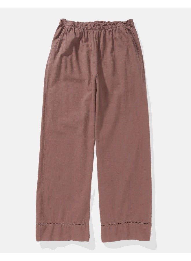 American Eagle AE High-Waisted Linen-Blend Pull-On Pant  - Image 4