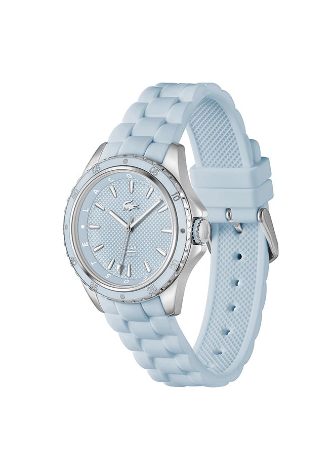 LACOSTE ساعة لاغوست الدائرية التناظرية للنساء بحالة زرقاء فاتحة - 2001426 - Image 2