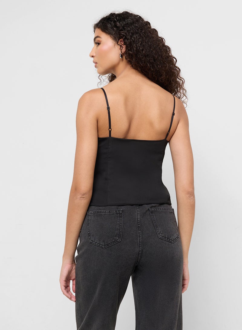 Ginger Lace Detail Cami Top - Image 2